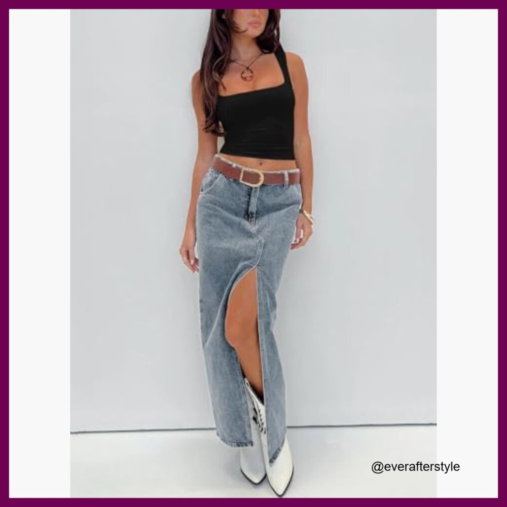 Double Lined Square Neck Crop Top Polyester Blend… - image 5